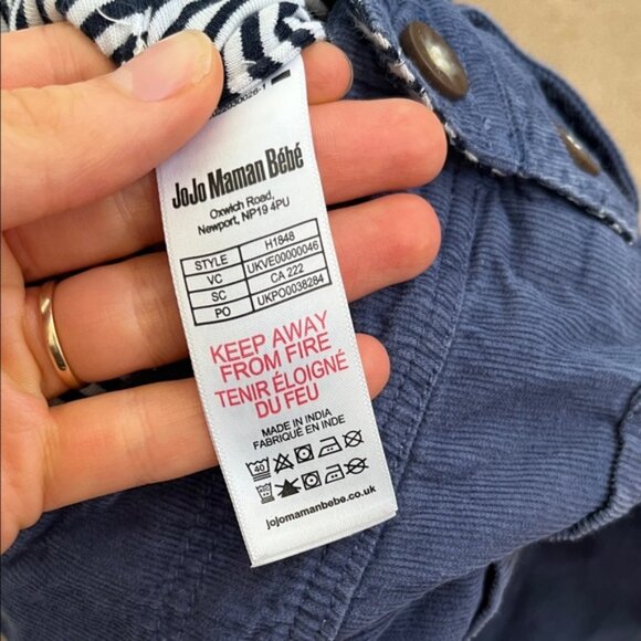 JoJo Maman Bebe Denim Overalls with Colorful Car Design - Picture 4 of 5